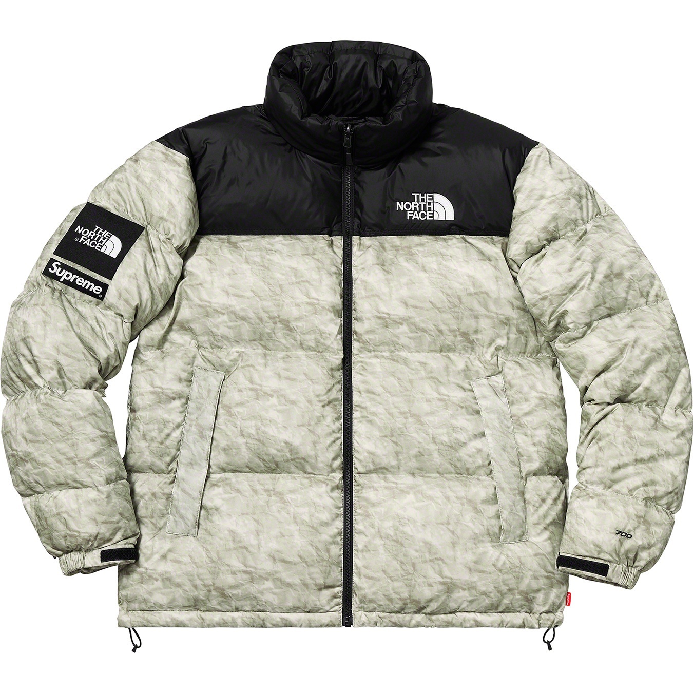 Supreme®/The North Face® Paper Print Nuptse Jacket view 5